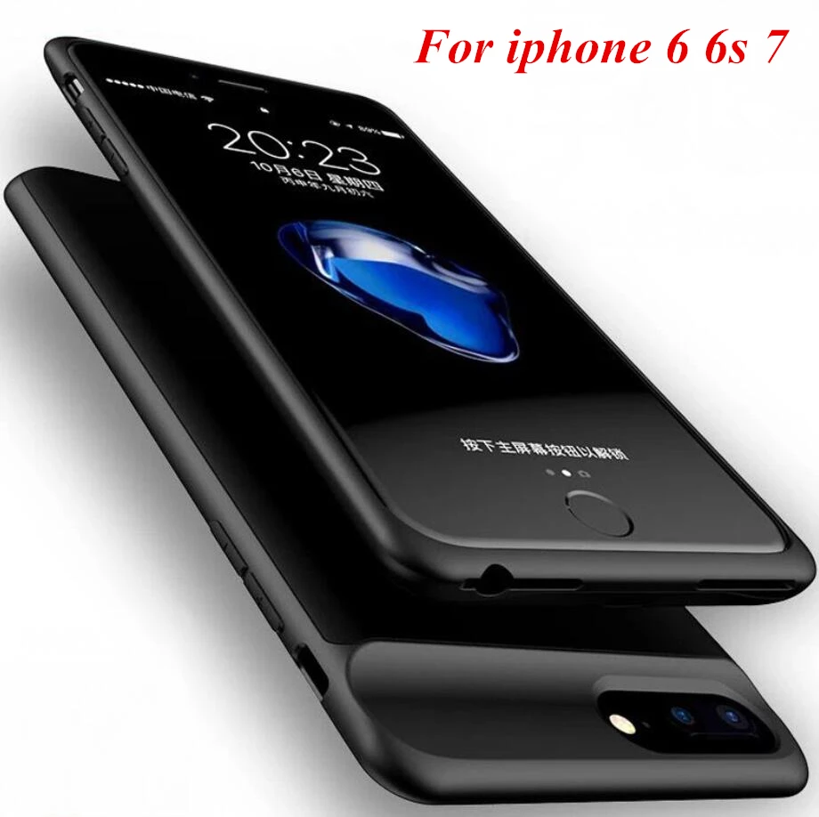 Для iphone 7 Чехол для батареи ультра тонкий умный силикон Материал Apple 6 6s 8 чехол 4