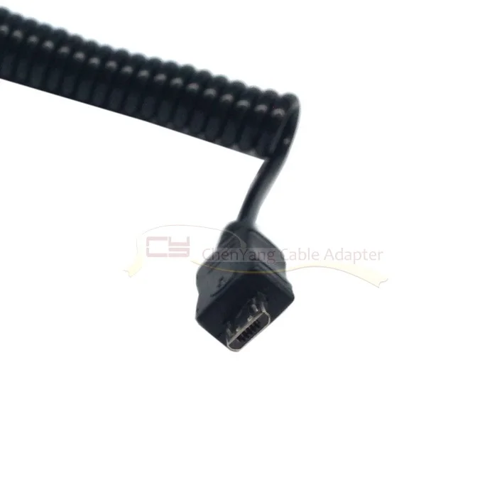 (100 шт./лот) USB 2 0 Mini 5pin к Micro 5Pin эластичный Дата-кабель черный для планшета 5 м 50 см DHL |