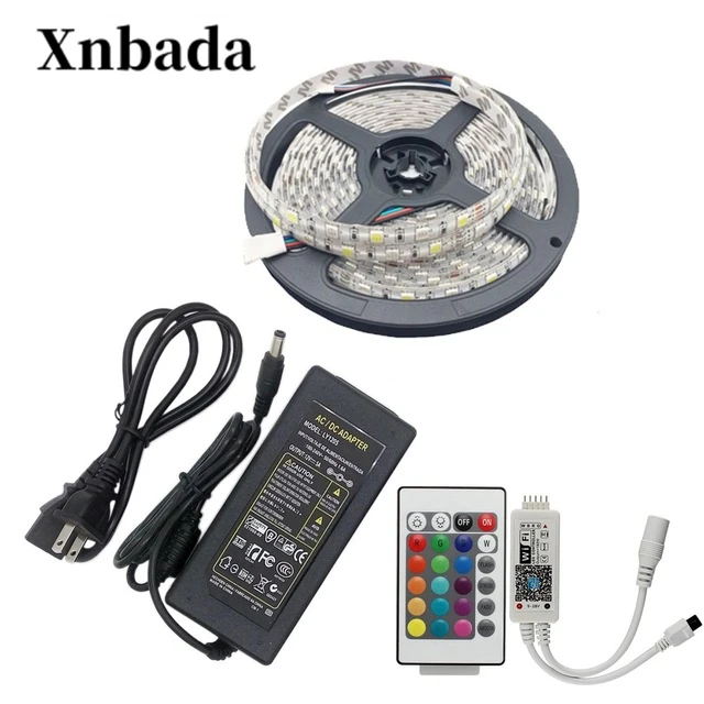 5 м DC12V 60led/M 5050 SMD RGBW/W набор светодиодных лент гибкий свет + WIFI114 RGBW светодиодный