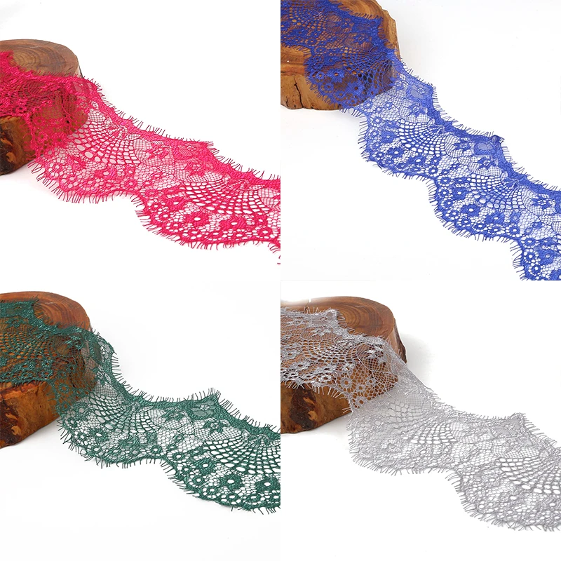 Sewing Ribbons 1PC Flowers Embroidered Lace 9.5CM Fabric 10 Colors High Quality Decoration DIY 3Yards Handmade Hot Sale Popular | Дом и сад