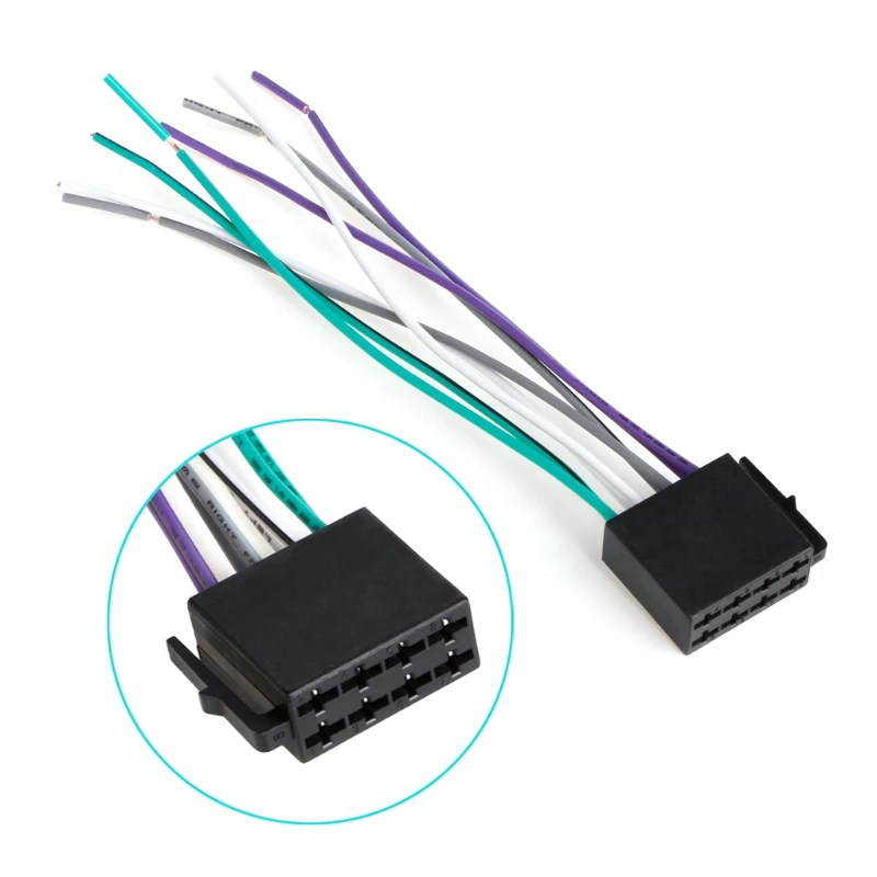 1 пара Универсальный женский ISO проводки автомобиля радио адаптер разъем провода