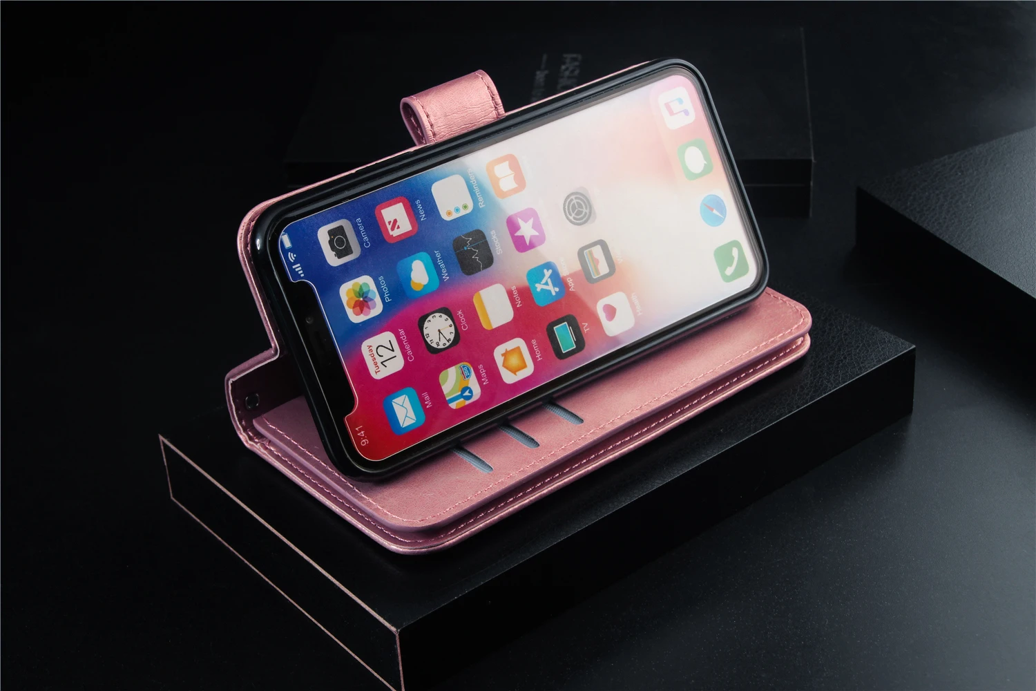 Кожаный чехол-кошелек для iPhone 11 11 Pro Max 9 держатель для карт откидная крышка для iPhone X Xr Xs Max 8 7 6 Plus 5 5S SE чехол с ремешком