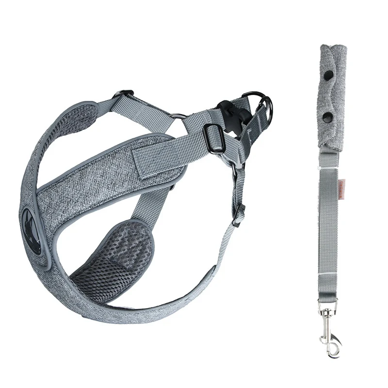 Модный поводок для собак комплект шлейки воздухопроницаемые Светоотражающие