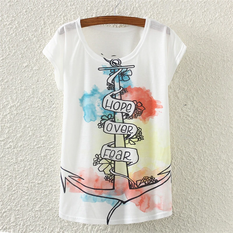 Летняя новинка европейский и американский принт ручная работа якорь летучая