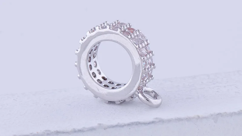 Али Moda золото/серебро/розовое золото большое отверстие разъем Bails бусины сепараторы интимные аксессуары для бисера Шарм Ювелирные Браслеты решений