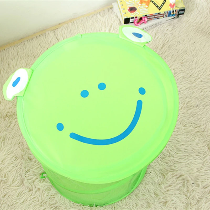 Мультяшная сетевая тканевая складная корзина для белья простая щедрость|laundry