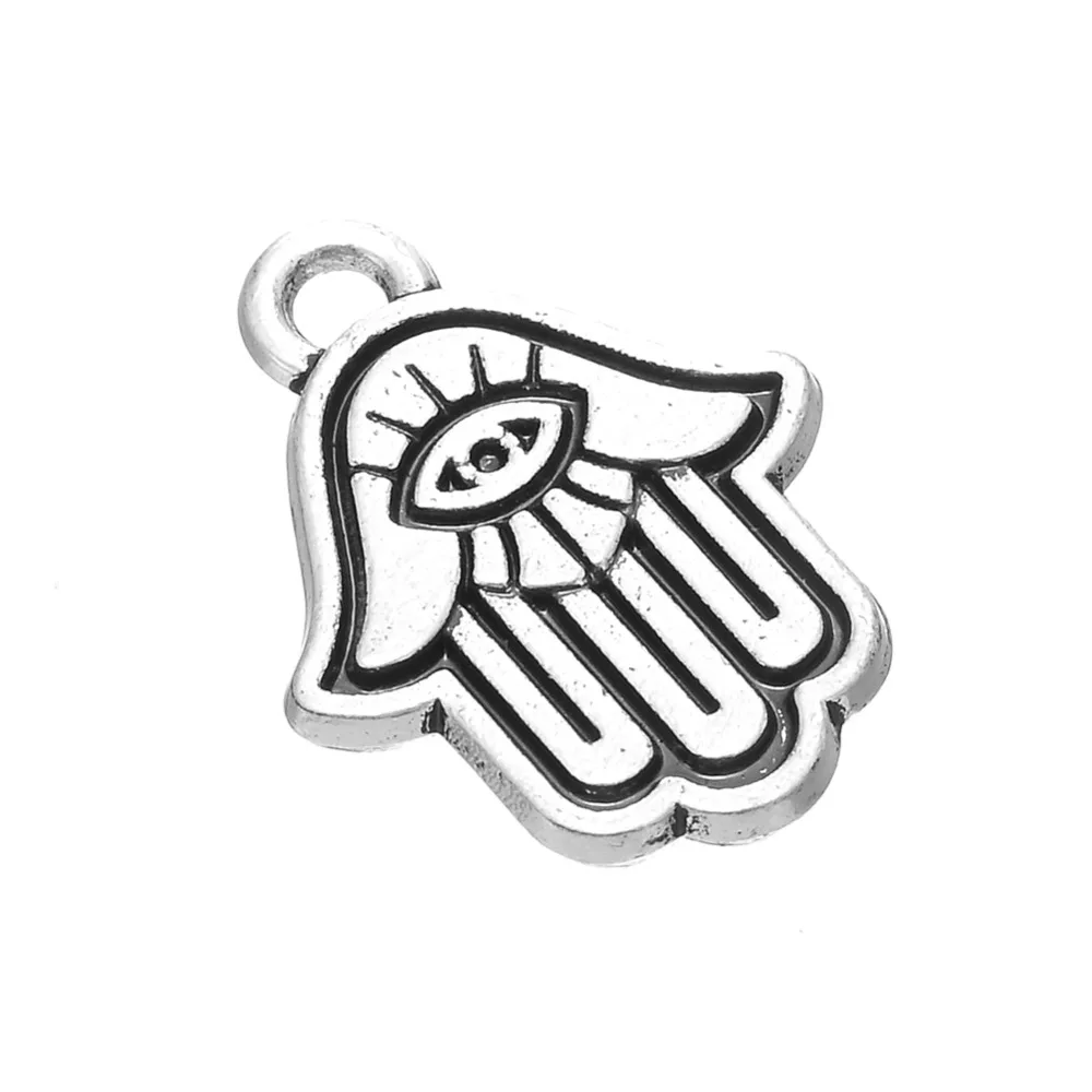 Davapara сглаза на Коптской руке религиозный Шарм Подвески для ожерелья/браслеты