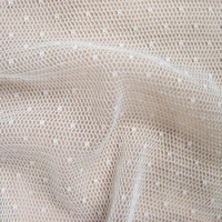 french classic veil soft mesh fabric high quality transparent dot tulle net fabric black sexy elegant evening dress cloth