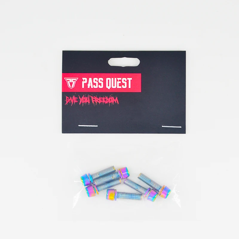 Пройти QUEST винт велосипеда Titanizing винт 304 из нержавеющей стали Titanize DH XC Trail AM FR