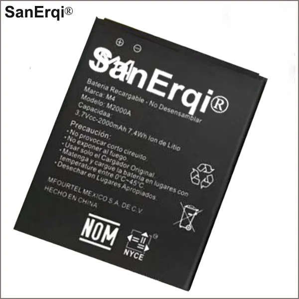 

10pcs 2000mAh M2000A battery for M4 M2000A cellphone Mobile Cell Phone Rechargeable Li-ion Polymer Battery SanErqi