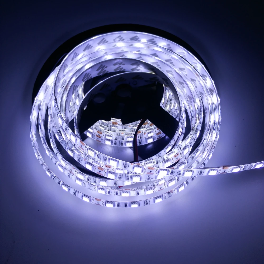 5 м/roll 300LED DC12V 5050 красный/синий/зеленый/желтый/белый/ uv/розовый/RGB Color 60leds/м Светодиодная лента Клейкие ленты свет