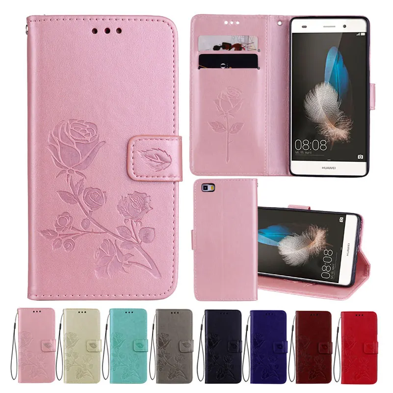 

Leather Case For Huawei P8 P9 Lite Mini 2017 Mate 9 10 Lite Cases Cover Flower Design Phone Case for Huawei Y3 Y5 Y6 2017