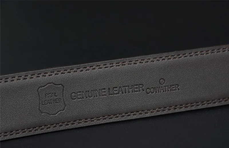 COWATHER новые корова натуральная кожа ремни мужские роскошные высокого качества мужской ремни сплава автоматическая Застежка модные пояс