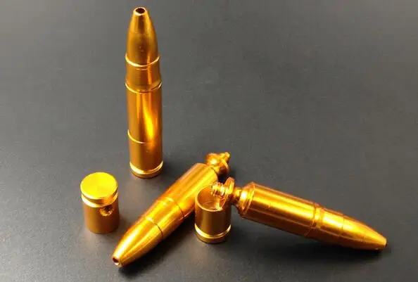 1 шт. металлическая в форме пули травы табака курительная трубка штуцер нюхать