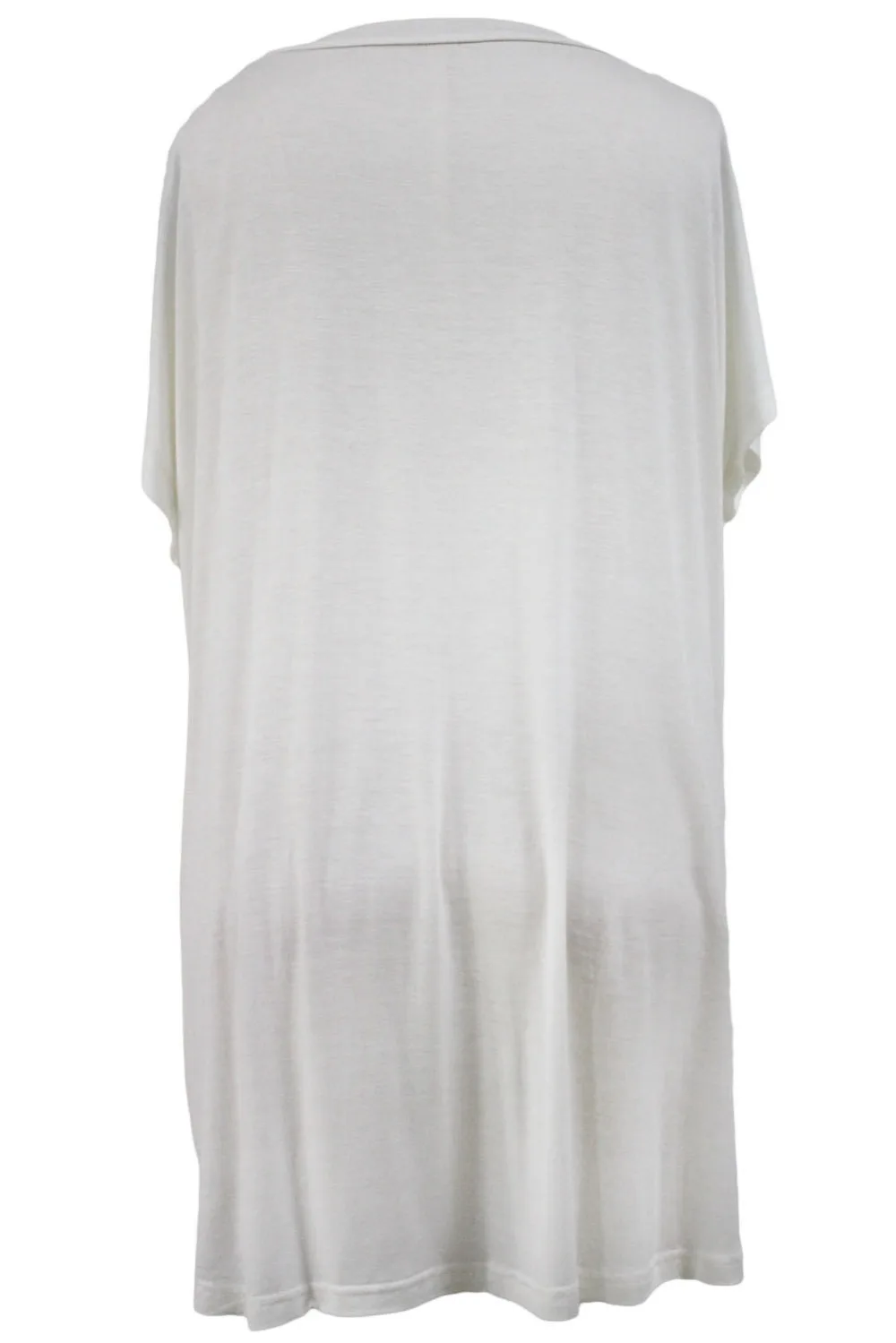 FIYOTE 2017 Summer Born On The Beach White T-shirt Loose Beachwear Bikini Cover-Up robe de plage LC42165 saida praia Tunic |