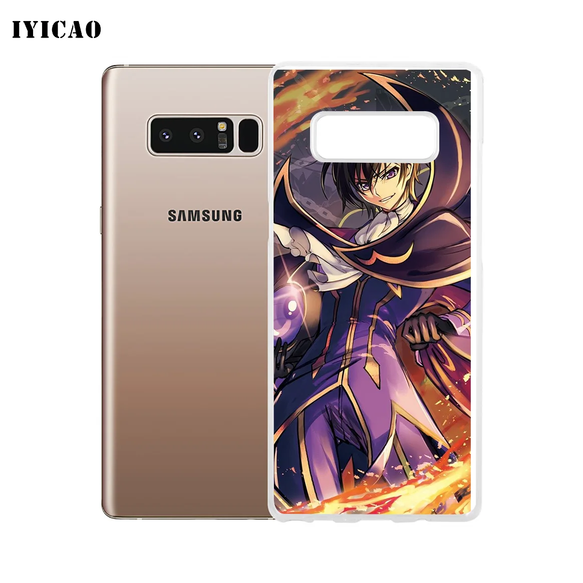 IYICAO код Geass Letouch Мягкий силиконовый чехол для телефона Samsung A5 A6 Plus A7 A8 A9 J3 J5 J7 Note 8 9 TPU