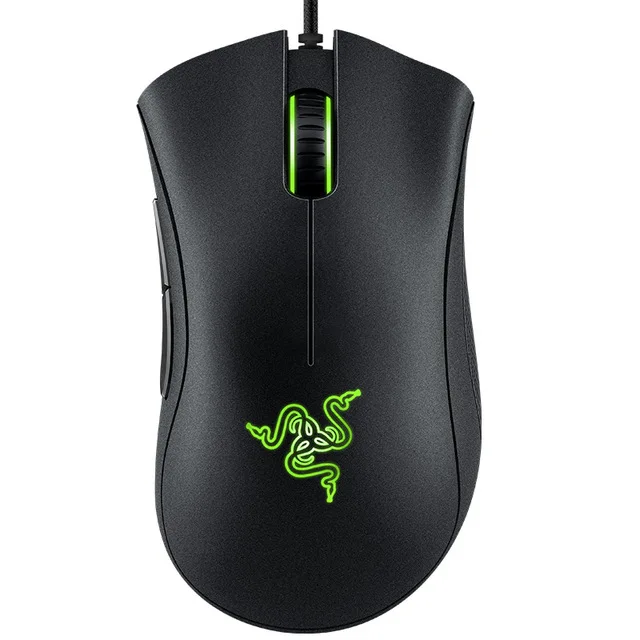 Black Razer DeathAdder Эфирная USB Проводная мышь, игровые мыши, 6400 dpi, оптический сенсор, 5 кнопок, мышь для ПК, геймера, компьютерная игровая мышь - Цвет: Black
