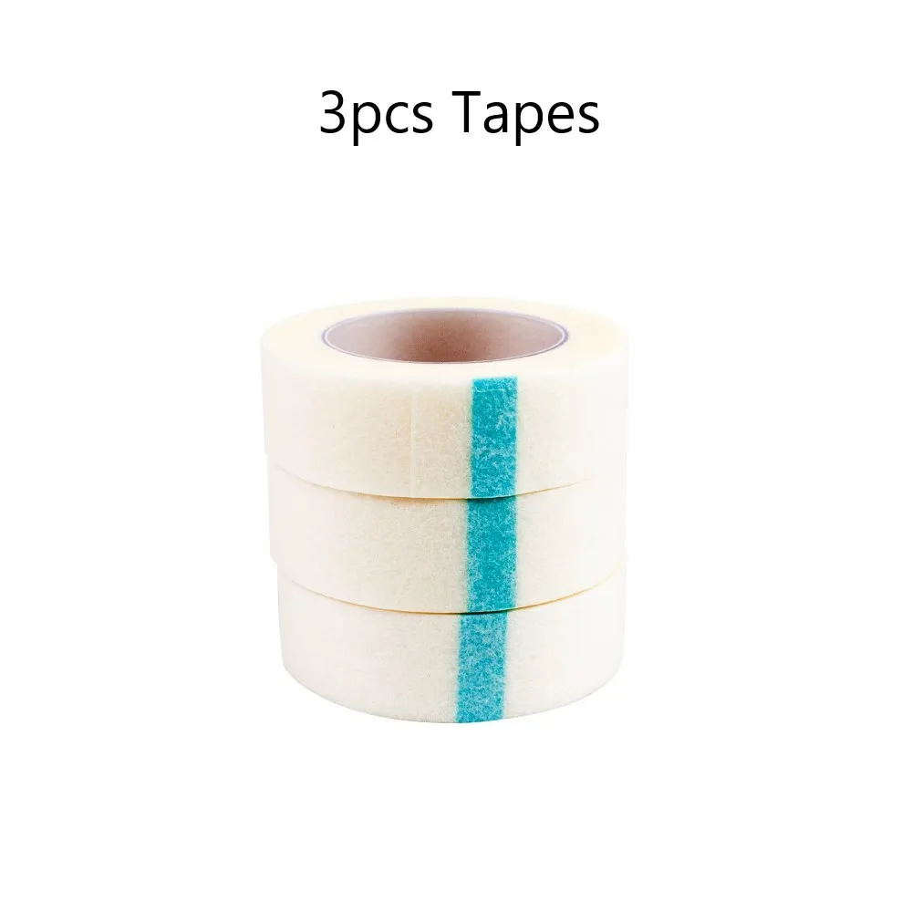 3pcs Tapes Zwellbe 1/3/5 шт./лот волокно для наращивание ресниц подушечки для глаз белый лента кругов под глазами колодки Бумага для подвесных накладные ресницы инструменты для макияжа - Цвет: 3pcs Tapes