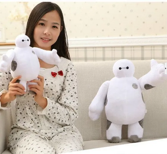 Новинка 2016 большой герой 6 Baymax плюшевая кукла игрушка робот 18 40 см оптовая продажа