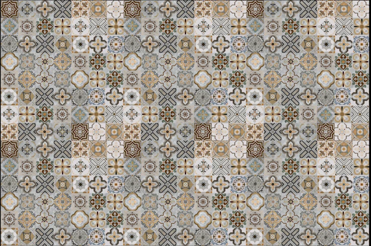 Настенные 3D обои на заказ ретро мозаика из цветного кирпича в стиле для спальни