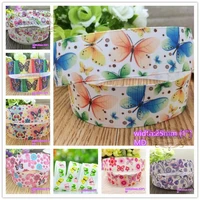 18 styles to select 10 yards butterflies printed grosgrain ribbons quality tapes hairbow gift pack clothing bowknot diy