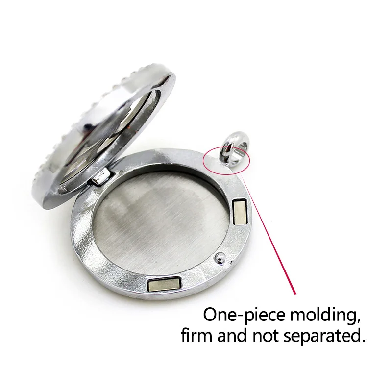 Мода 30 мм кристалл смешанный стиль Сплав эфирное масло Медальоны оптом с Стразы