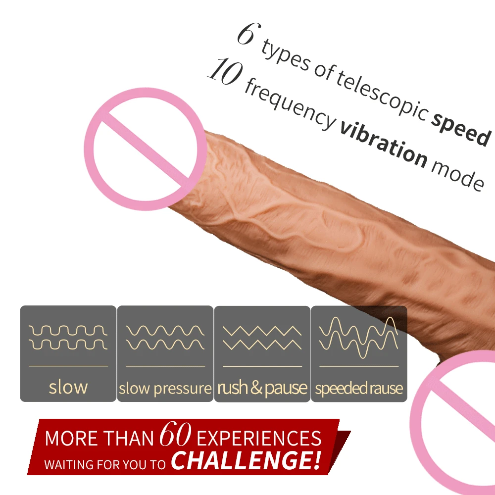 Wireless Remote USB Rotatable vibration simulation penis G Spot Sex Toys for Women Heated Telescopic Soft silicone Skin Feeling | Красота и