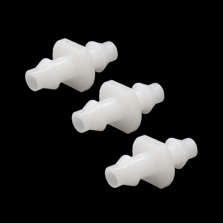 Muciakie 50 шт. белый двойной колючей 1/4 дюймовая Micro коннектор водяных шлагов для 4/7 мм шланг равных разъем муфта для адаптера переменного тока