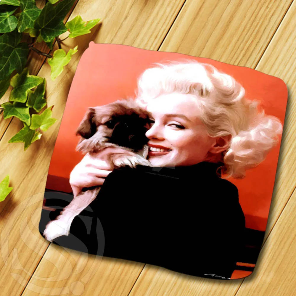 H-P496 Один Маленький Квадрат Мягкий Мэрилин Монро #59 Полотенце Для Рук Платок для