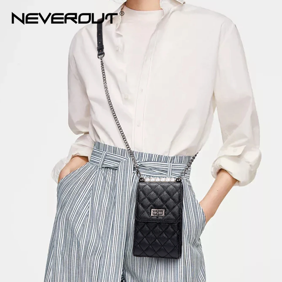 Сумка мессенджер NEVEROUT из натуральной кожи Женская мини сумка через плечо