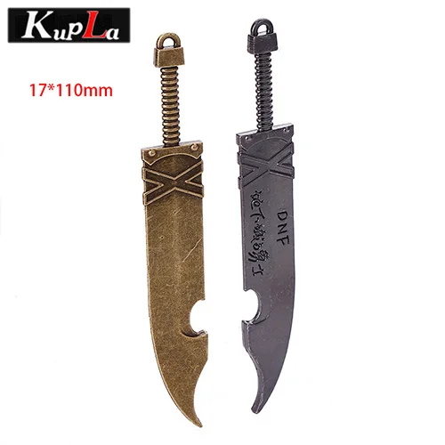Kupla винтажные Подвески с большим мечом DIY модные подвески с ножом металлические трендовые Подвески с мечом для изготовления ювелирных изделий 12 шт./лот C5611