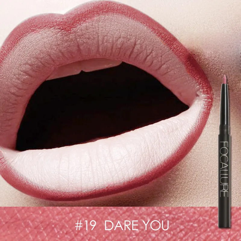 FA39-Lip Liner-19 FOCALLURE профессиональный 19 цветов Подводка для губ водонепроницаемый карандаш для губ водостойкие инструменты для губ Макияж для губ - Цвет: FA39-Lip Liner-19