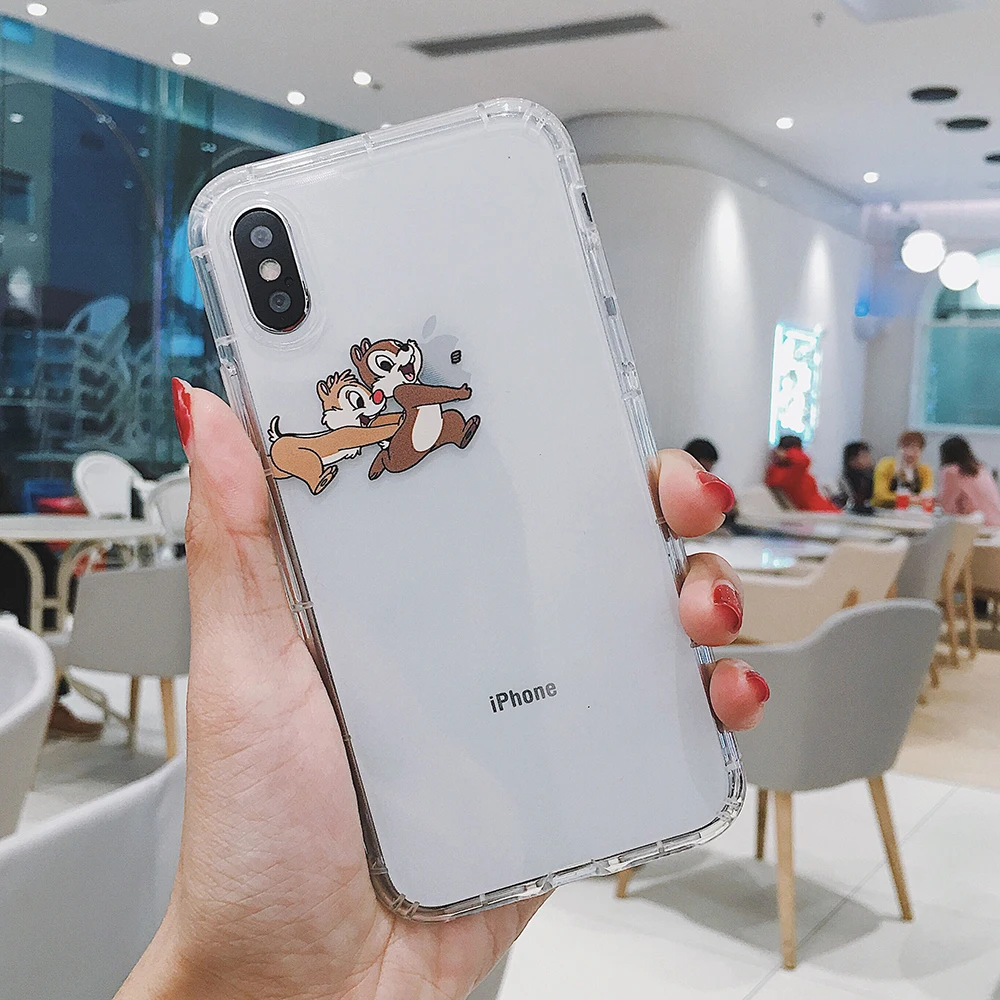 Для iphone 7 Чехол озорной чип и Дейл чехол для телефона 6 6S 8 Plus 10 X XR XS Max s Мультфильм
