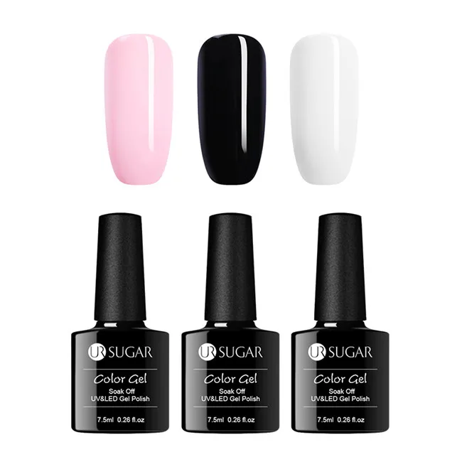 3Pcs Set 1 UR SUGAR Nail Set UV LED Lamp Dryer With 12pcs Nail Gel Polish Kit Soak Off Manicure Tools Set electric Nail drill For Nail Art - Цвет: 3Pcs Set 1