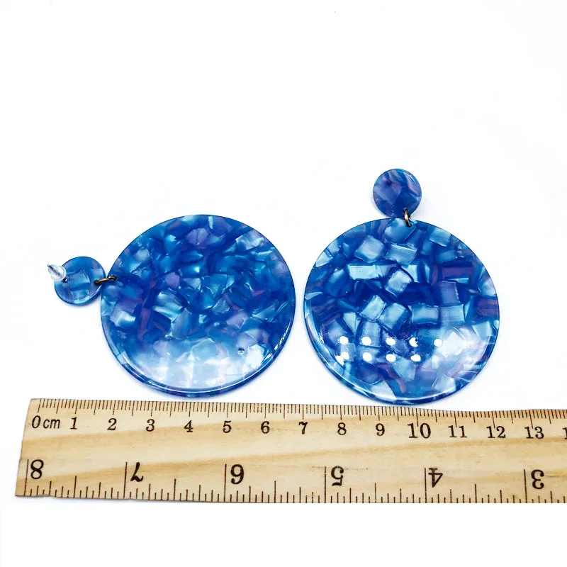 Женские серьги-подвески из ацетата с большими дисками | Украшения и аксессуары