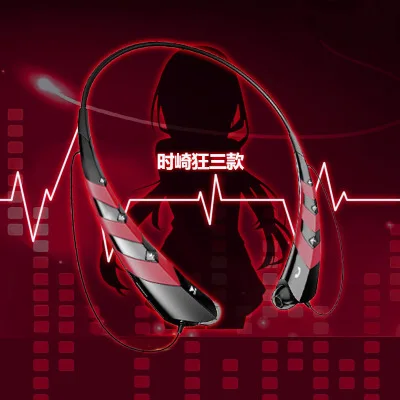 Tokisaki Kurumi Аниме Хацунэ Мику 2 светодиодный беспроводные наушники и наушники Bluetooth наушники спортивные наушники Bluetooth гарнитура для мобильного телефона - Цвет: Tokisaki Kurumi