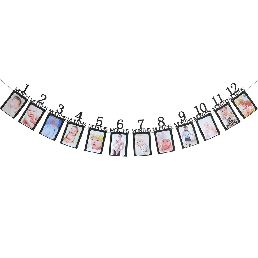 Баннер на первый день рождения LAPHIL мой синий розовый фотографический баннер