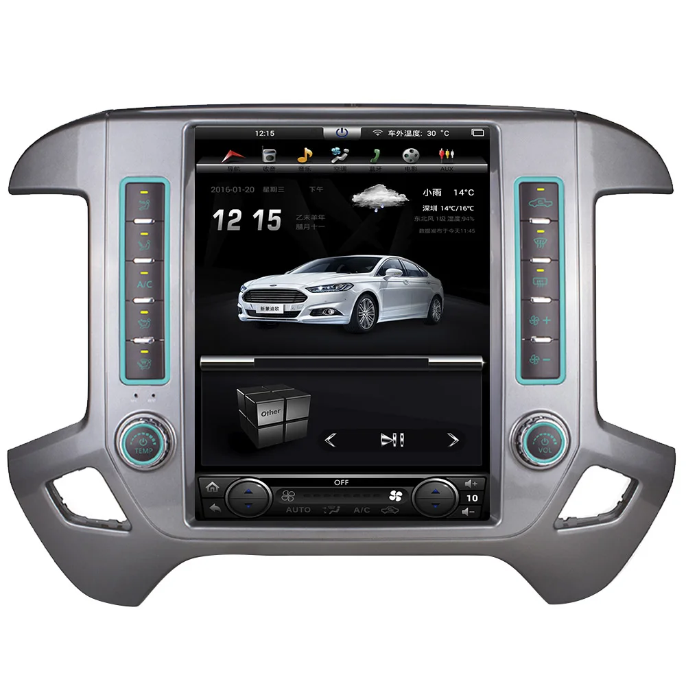 sliver with 8 inch Aotsr 12," ips Android 7,1 автомобильный без dvd-плеера gps навигация для Chevrolet Silverado и GMC Sierra стерео блок мультимедиа WiFi - Цвет: sliver with 8 inch