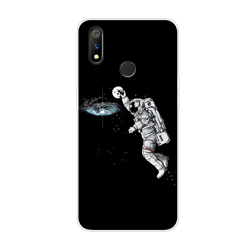 Мягкий чехол из ТПУ для OPPO Realme 3 Pro, Прозрачный бампер с мультяшным рисунком, задняя крышка для телефона OPPO Realme3 3Pro Realme3Pro, силиконовый чехол s