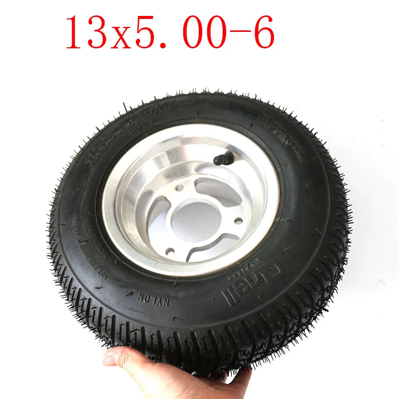 Хорошее качество 13x5. 00-6 дюймов бескамерные шины для ATV QUAD Bike Gokart скутер мини Багги косилка 13*5,00-6
