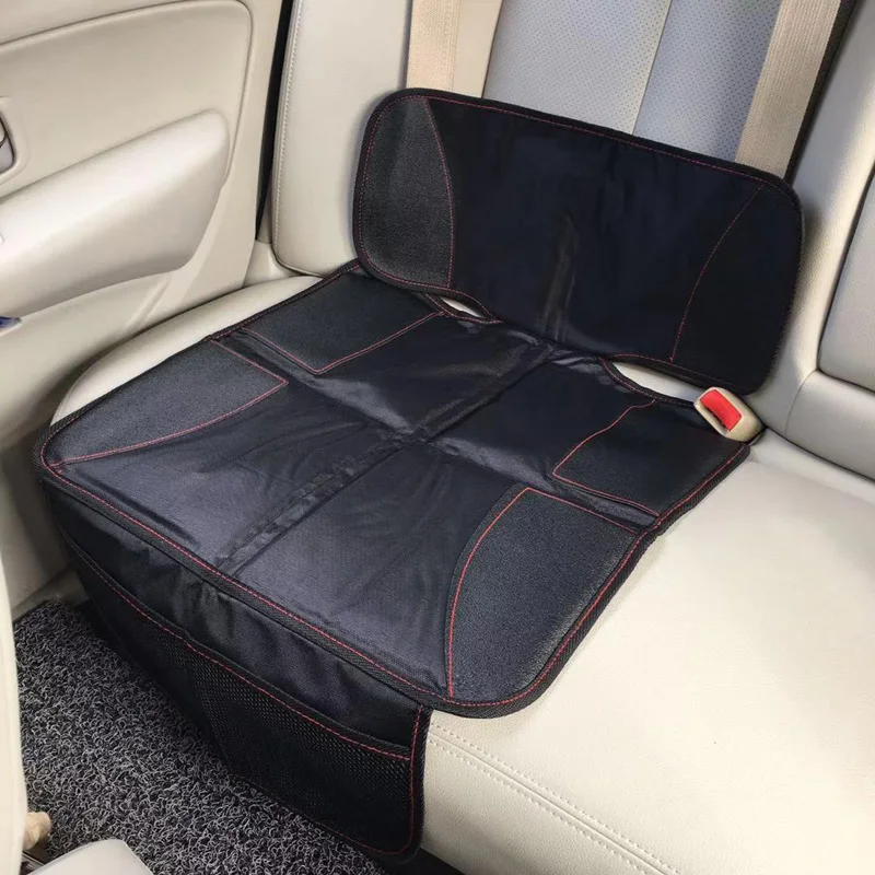 Универсальный протектор для автомобильного сиденья для детей, детская Защитная крышка для сиденья с карманный коврик, Улучшенная защита, легко чистится, не скользит