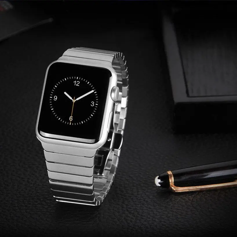 Высокое качество, браслет из нержавеющей стали для Apple Watch, ремешок серии 1, 2, 3, 4, 5, ремешок для браслета 38 мм, 40 мм, 42 мм, 44 мм, iWatch