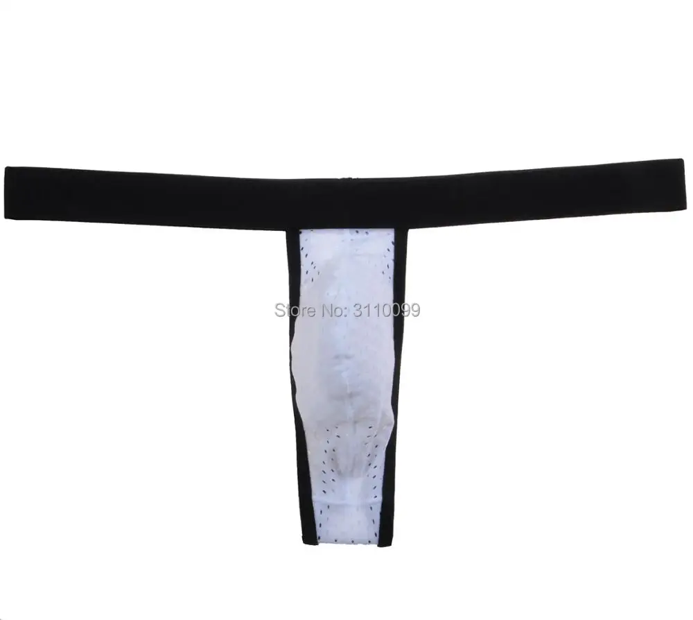 Дышащие дышащие эластичные сексуальные мужские стринги с закрытыми краями