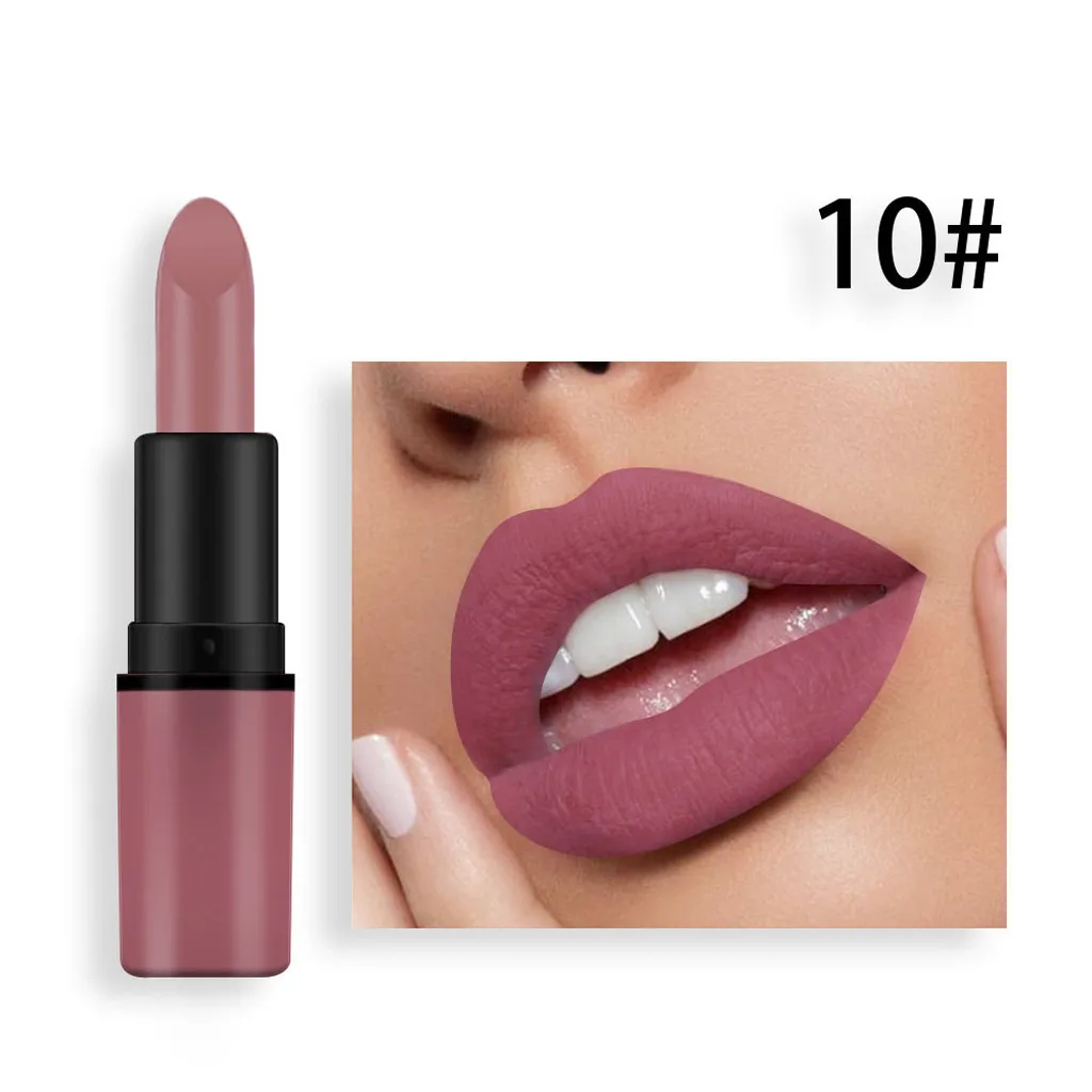 J Новинка, сексуальная цветная губная помада для губ, косметика, матовая и тыквенная цветная паста для губ, однотонные блестящие губные помады, последняя распродажа, Прямая поставка - Цвет: J