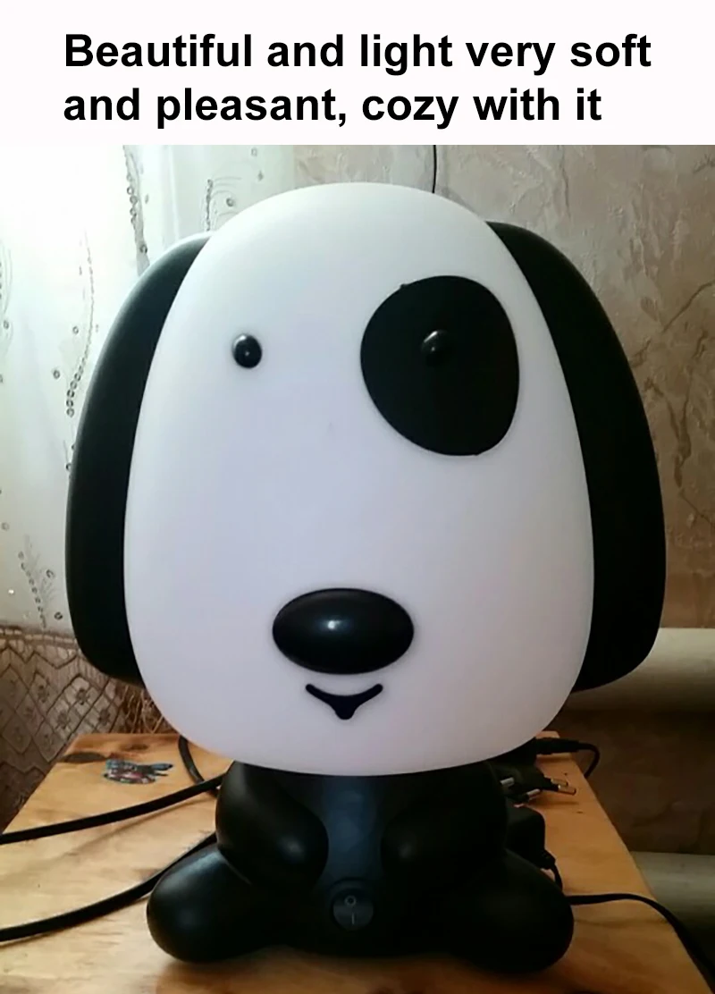 Panda/Rabbit/Dog/Bear Baby Night Light Plug Cartoon Animal 3D Lamp EU/US Nursery Children's Bedroom Toys Gifts Decor