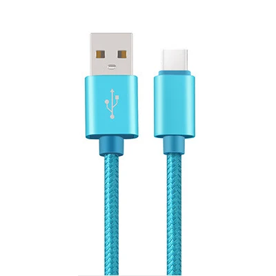 0,2 M/1 M usb type C кабель для синхронизации и зарядки данных для Asus ZenPad Z580 для Meizu X m3X, Pro 6 Plus 6S Meitu M8 T8 кабель для зарядки - Цвет: Blue