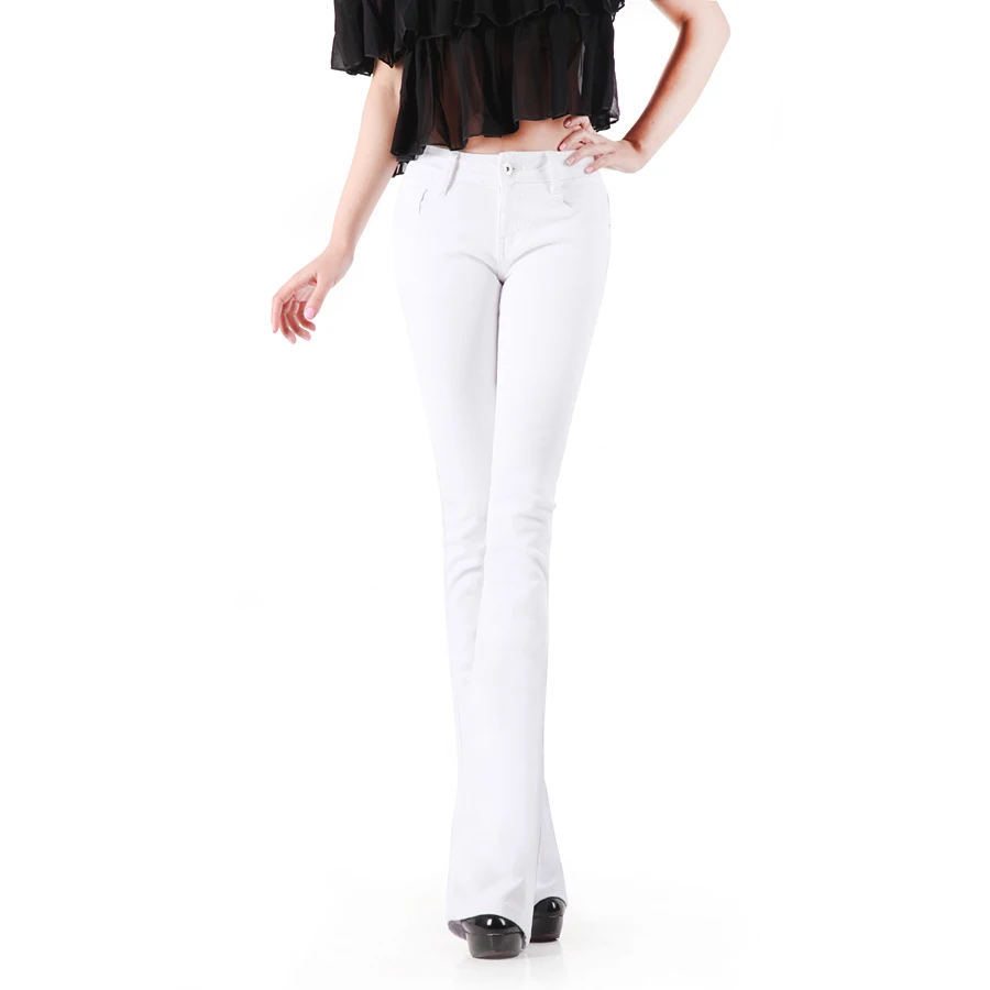 Женские расклешенные брюки с низкой талией повседневные штаны больших размеров