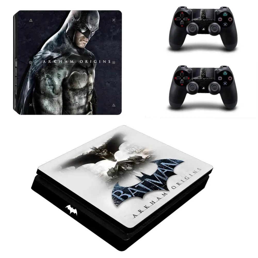 Бэтмен винил PS4 тонкий стикер кожи для Playstation 4 Тонкий консоли и 2 контроллера Скины - Цвет: YSP4S-0797