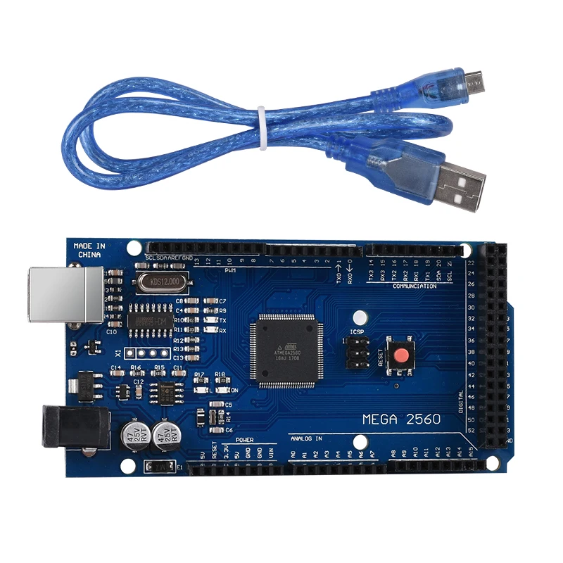 Sduino Mega 2560 R3 Mega2560 REV3 ATmega2560 16AU плата + USB кабель макетная для 3d принтера|for printer|board for