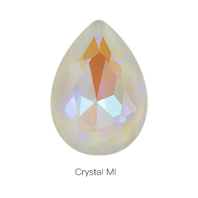 Crystal MI K9 стекло, кристалл, камень для шитья металлическая основа высокое качество камни Mocha Shimmer Pointback золотое покрытие на задней части Стразы Decorat - Цвет: Crystal MI